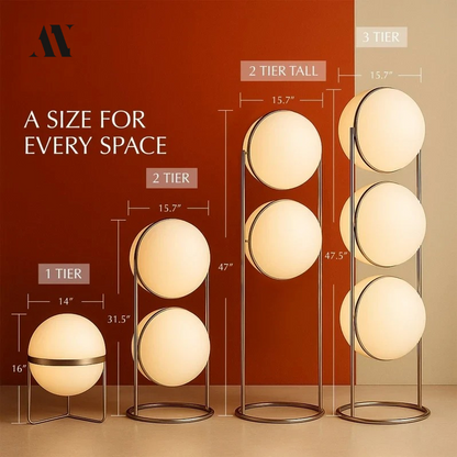 Munuva Dual Sphere Floor Lamp