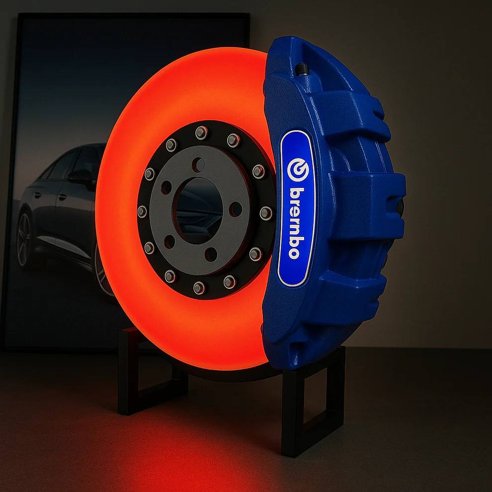 Car brake disc lamp